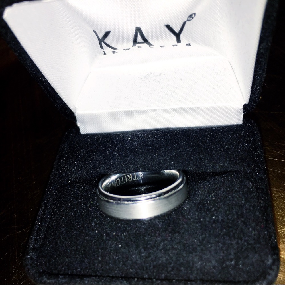 TRITON Brushed Tungsten Wedding Band